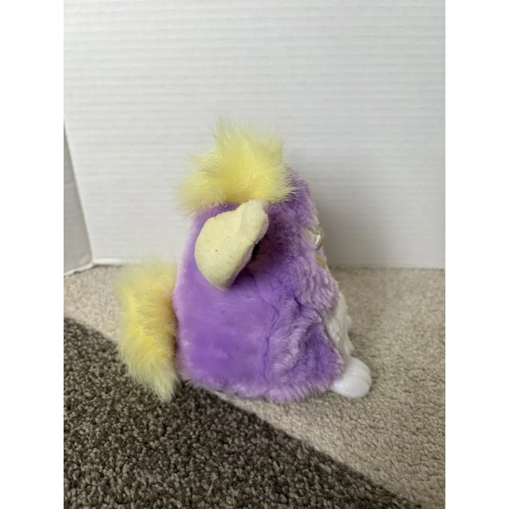 Vintage Furby Purple Yellow Springtime Blue Eyes Limited Edition Works 1999